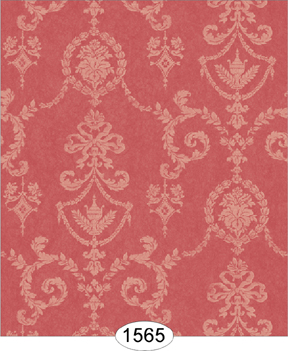 Wallpaper: Neoclassic Damask - Red - Click Image to Close